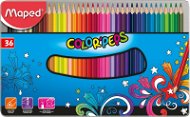 Maped Color Peps Metal Box, 36 farieb - Pastelky