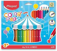 Pastelky MAPED Color Peps Jumbo, 24 barev - Pastelky