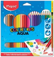 Maped Color Peps Aqua, 24 farieb - Pastelky