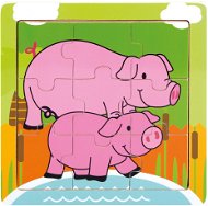 Kinderpuzzle mit Schweinemotiv - Puzzle