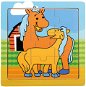 Bino puzzle fából - lovak - Puzzle