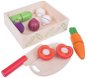 Bigjigs Gemüseschneider mit Box - Kinderküchen-Lebensmittel