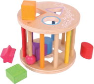 Motor Skill Toy Bigjigs Motorized Throw Toy Roller with Shapes - Motorická hračka