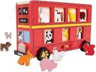 Bigjigs Autobus so zvieratkami - Vkladačka