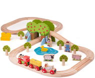 Bigjigs Wooden Farm Train Set - Train Set