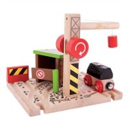 Bigjigs Coal Mine with Crane - Rail Set Accessory