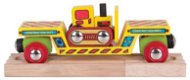 Bigjigs Wagon with a Bulldozer + 2 tracks - Rail Set Accessory