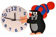 Wall Clock Dodo Children's wooden clock - Little Mole - Nástěnné hodiny