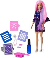 Barbie mit bunten Haaren und heller Haut - Puppe