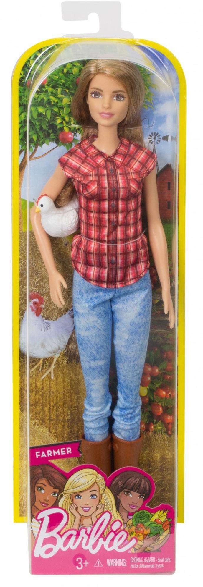 Barbie farmer and discount tractor