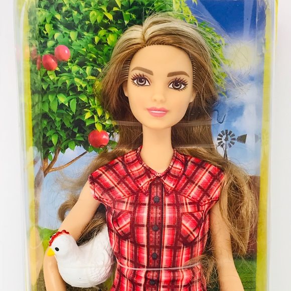 Barbie careers farmer store doll and tractor