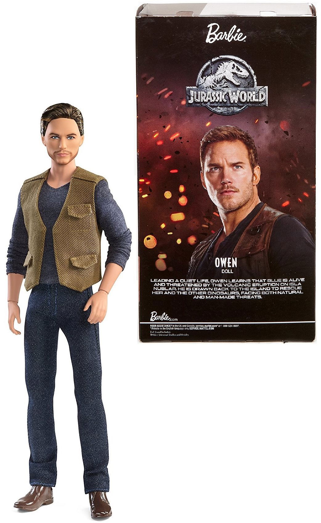 Owen doll jurassic discount world