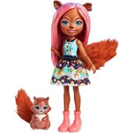 Enchantimals Sancha Squirrel & Stumper - Játékbaba
