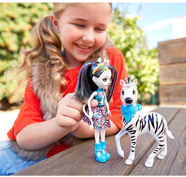 Enchantimals sales zebra doll