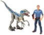 Jurassic World Dinopribe Velociraptor Blau und Owen - Figuren