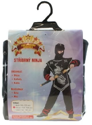 Silver Ninja Costume For Boys