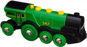 Brio World 33593 - Veľká zelená akčná lokomotíva - Vláčik