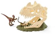 Schleich 42348 - Veľká lebka s Velociraptorom a jašterom - Doplnky k figúrkam