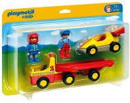 Playmobil 6761 1.2.3 Tow Truck with Race Car - Building Set