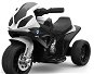 Dětská elektrická motorka BMW S 1000 RR tříkolka bílá - Dětská elektrická motorka