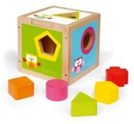 Scratch Shape Sorting Cube mit Eulen-Motiven - Kugelbahn