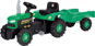 Šliapací traktor DOLU Traktor šliapací s vlečkou, zelený - Šlapací traktor