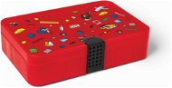 LEGO Iconic Doboz rekeszekkel - piros - Tároló doboz