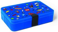 LEGO Iconic Doboz rekeszekkel - kék - Tároló doboz