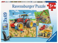 Puzzle Ravensburger 80120 Poľnohospodárske stroje - Puzzle