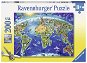 Puzzle Ravensburger 127221 Nagy világtérkép - Puzzle
