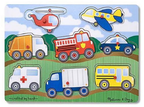 Melissa & Doug Skládačka dopravní prostředky - Dřevěné puzzle - Hlavní obrázek