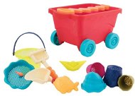 Kutsche mit Sandspielzeug rot - Sandspielzeug-Set