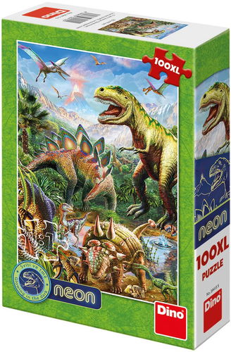 Svět dinosaurů - neon - Puzzle - Hlavní obrázek