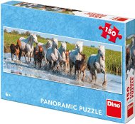 Camargo horses - panoramic - Jigsaw