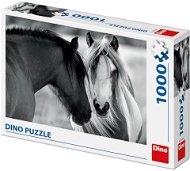 Schwarz-Weiße Pferde - Puzzle