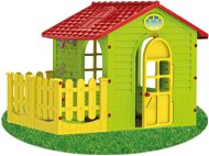 Dětský zahradní domek s plotem střední - Dětský domeček