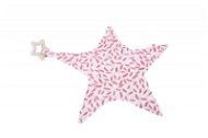 Schmusespielzeug Stern mit Beißring rosa - Einschlafhilfe