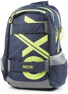 OXY Sport Blue Line Green - School Backpack