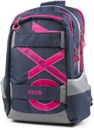OXY Sport Blue Line Pink - School Backpack