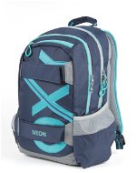 OXY Sport Blue Line Turquoise - School Backpack