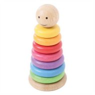 Készségfejlesztő játék Bigjigs Toys Szivárványszínű baba - Didaktická hračka