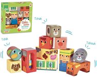 Wooden Blocks Vilac Puzzle Toy, Farm - Dřevěné kostky