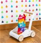 Le Toy Van Petilou Wagen mit Regenbogenwürfeln - Bausteine für Kinder