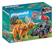 Playmobil 9434 Race car with dinosaur hunting network - Building Set