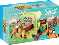 Playmobil 9478 Lucky & Spirit with Horse Stall - Building Set