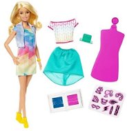 Barbie D.I.Y. Crayola fehér baba divatos mintával - Játékbaba