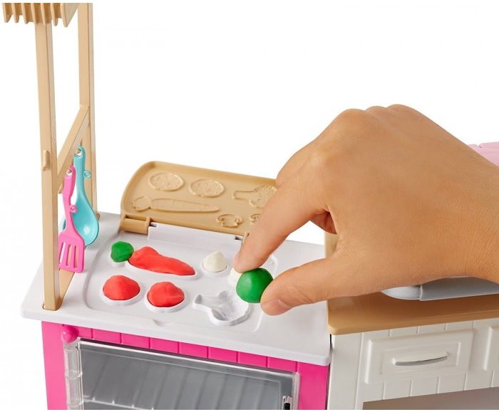 Barbie ultimate kitchen store playset with doll