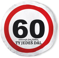 Impar round cushion ‘You’re moving on’ – 60 years - Pillow