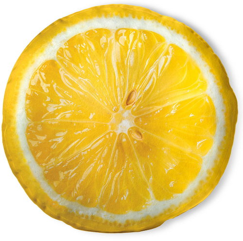 Impar Round Cushion – Lemon - Pillow - Main image