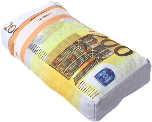 Impar 3D cushion: 200€ banknotes - Pillow - Main image